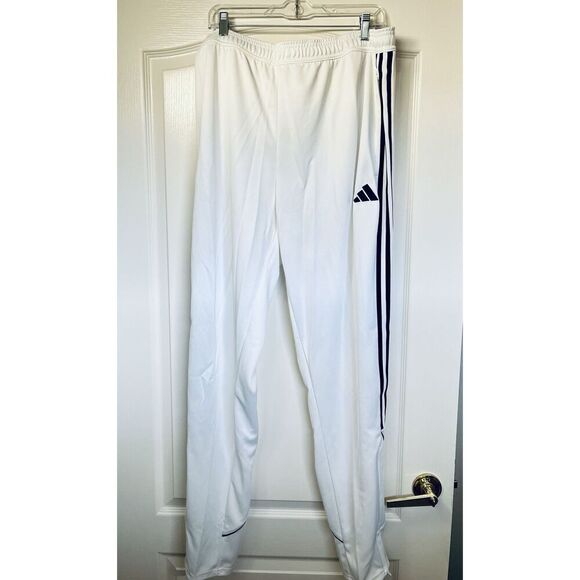 Adidas Tiro23 Pants Mens 3XLT White Black Trifoil Tapered Leg Full Length NEW - Picture 5 of 10